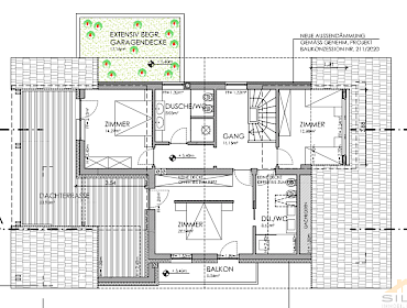 Grundriss des 2. Stockes
