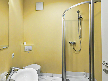 modern guest bathroom with shower, bright and functional modern guest bathroom with shower, bright and functional