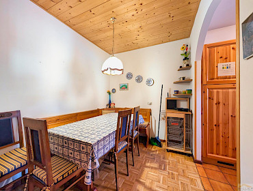 Gut getrennter Essbereich