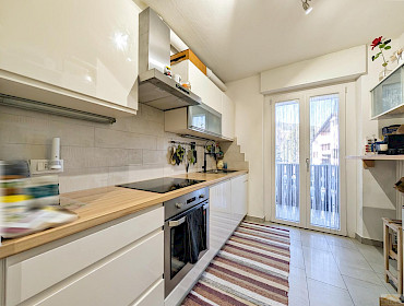 bright kitchen with access to the balcony bright kitchen with access to the balcony