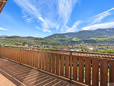 ostseitiger Balkon mit Aussicht