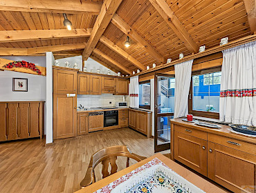 cucina con zona cottura