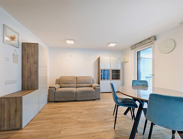 helles Wohnzimmer mit Wohnküche helles Wohnzimmer mit Wohnküche